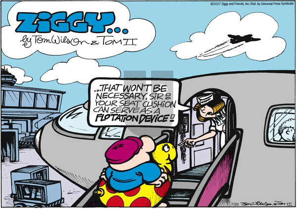 Ziggy on Sunday July 29, 2007 Comic Strip