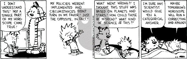 Calvin and Hobbes - Friday April 17, 1992 Comic Strip