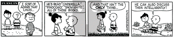 Peanuts on Thursday May 16, 1957 Comic Strip