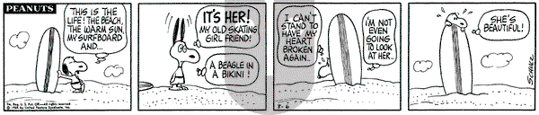 Peanuts on Friday August 6, 1965 Comic Strip