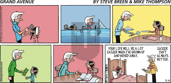 Grand Avenue on Sunday December 14, 2014 Comic Strip