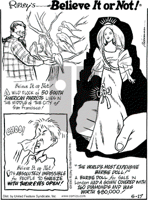 Ripley's Believe It or Not - Monday May 17, 1999 Comic Strip