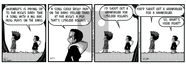 The Boondocks on Monday November 12, 2012 Comic Strip
