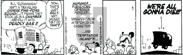 Over the Hedge on Thursday February 1, 2001 Comic Strip