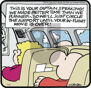 Ziggy on Friday November 2, 2018 Comic Strip