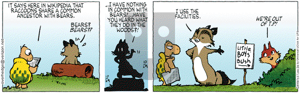 Over the Hedge on Thursday October 29, 2015 Comic Strip