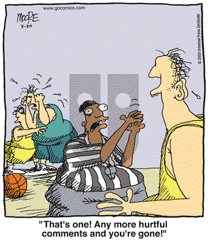 In the Bleachers on Monday March 30, 2009 Comic Strip