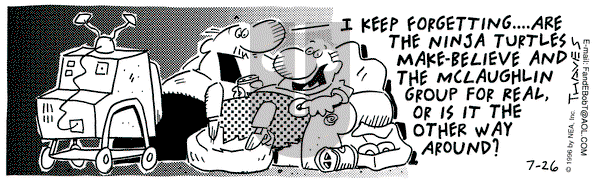 Frank and Ernest on Friday July 26, 1996 Comic Strip