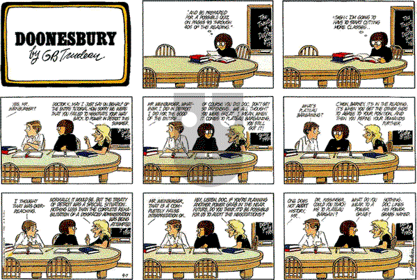 Doonesbury on Sunday September 7, 1980 Comic Strip