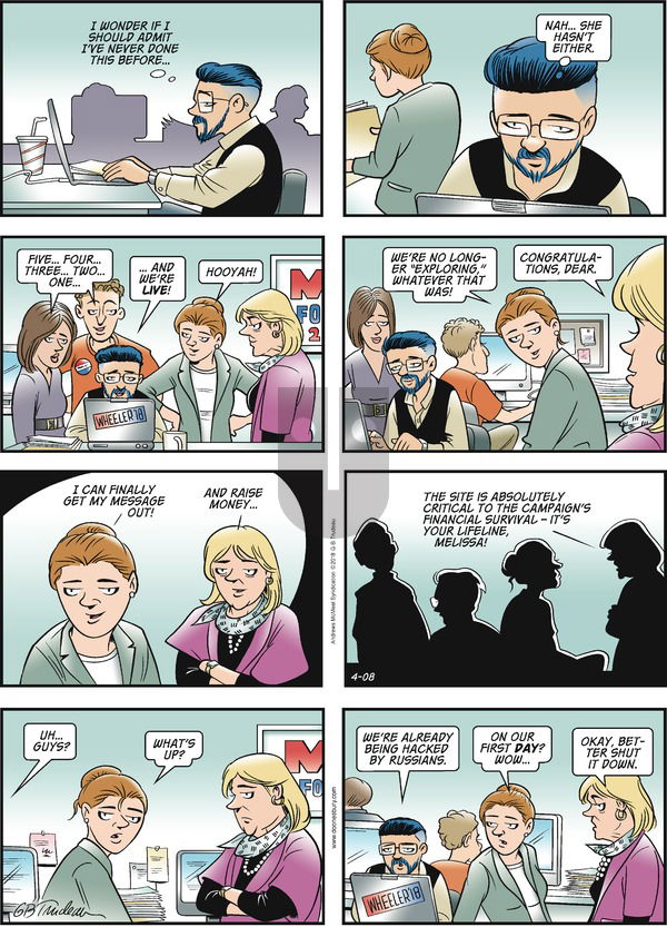 Doonesbury on Sunday April 8, 2018 Comic Strip