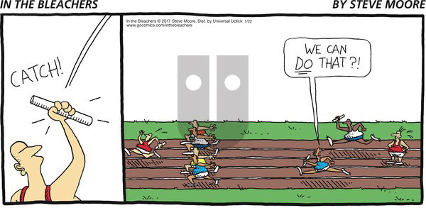 In the Bleachers on Sunday January 22, 2017 Comic Strip