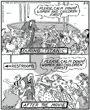 Close to Home on Monday February 2, 1998 Comic Strip