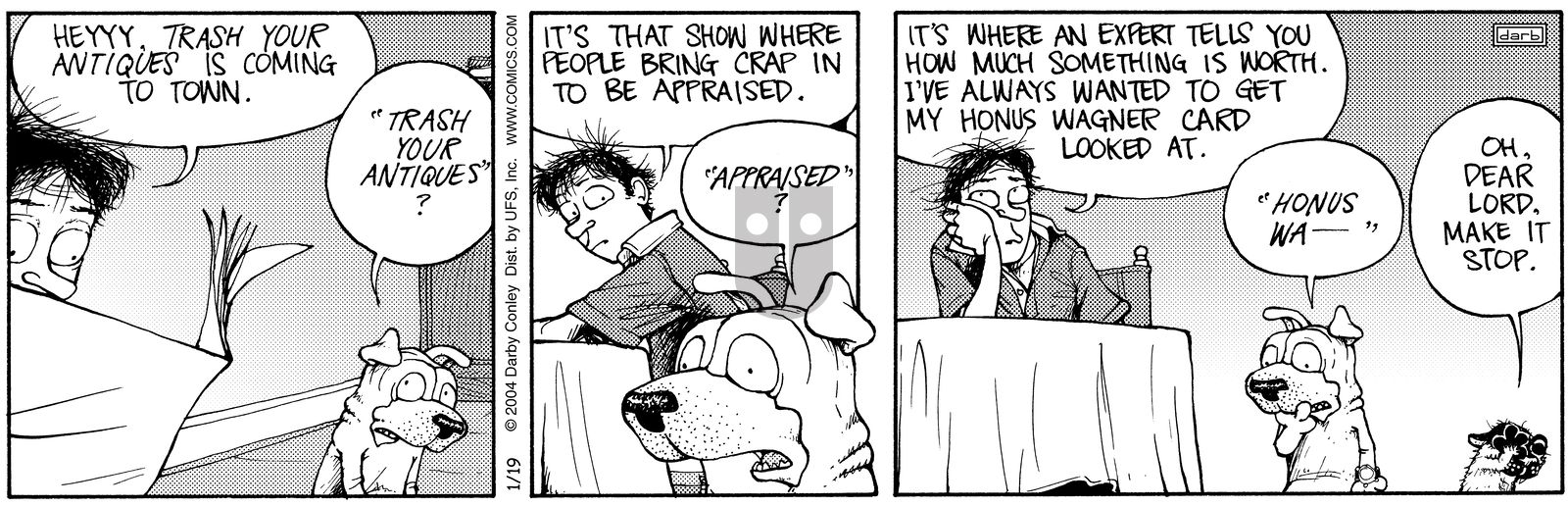 Get Fuzzy - Monday January 19, 2004 Comic Strip