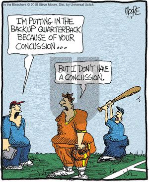 In the Bleachers - Monday November 8, 2010 Comic Strip