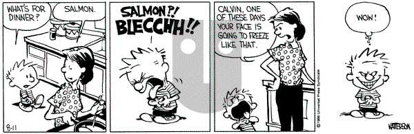 Calvin and Hobbes on Monday August 11, 1986 Comic Strip
