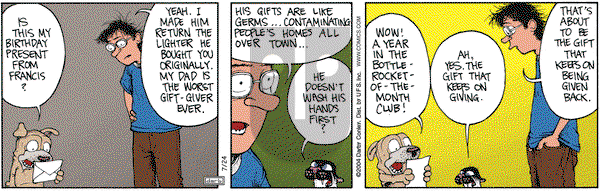 Get Fuzzy on Saturday July 24, 2004 Comic Strip