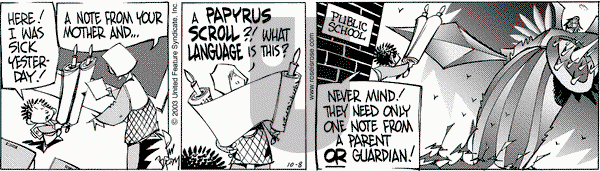 Rose is Rose on Wednesday October 8, 2003 Comic Strip