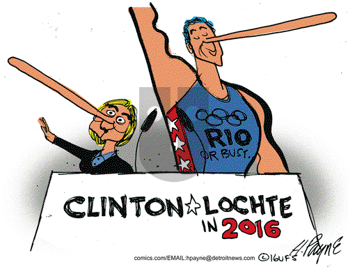 Henry Payne on Wednesday August 24, 2016 Comic Strip