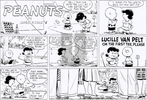 Peanuts - Sunday May 16, 1954 Comic Strip