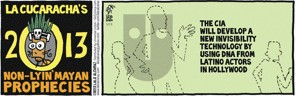 La Cucaracha - Friday January 11, 2013 Comic Strip