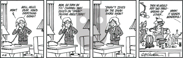 Doonesbury on Thursday April 10, 1980 Comic Strip