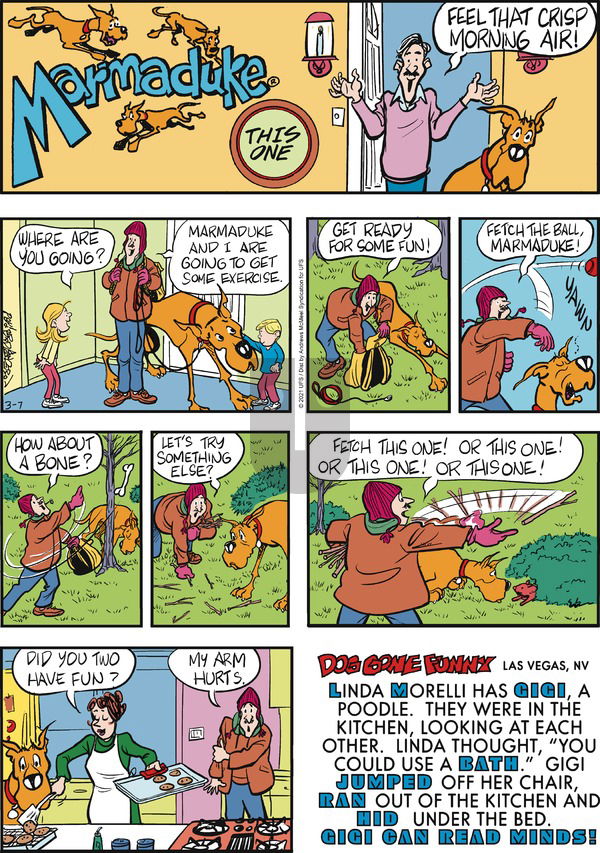 Marmaduke on Sunday March 7, 2021 Comic Strip