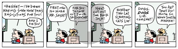 Ten Cats - Monday December 29, 2014 Comic Strip