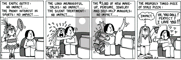 Cathy Classics on Thursday March 5, 1987 Comic Strip