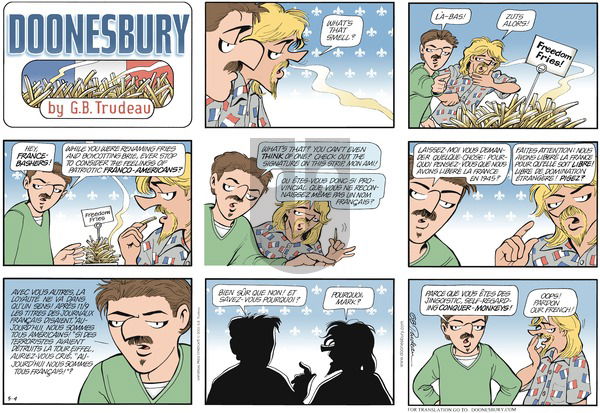 Doonesbury on Sunday May 4, 2003 Comic Strip