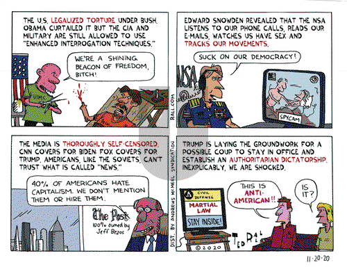 Ted Rall on Friday November 20, 2020 Comic Strip
