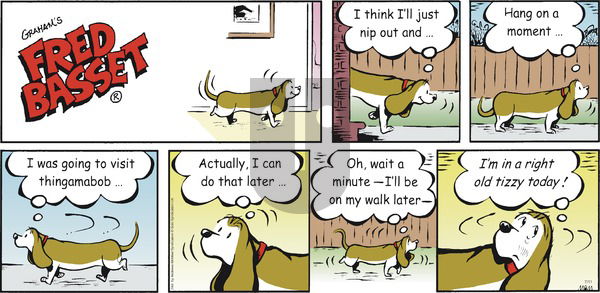 Fred Basset on Sunday July 11, 2021 Comic Strip