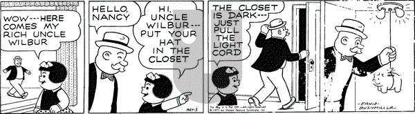 Nancy on Monday May 3, 1971 Comic Strip