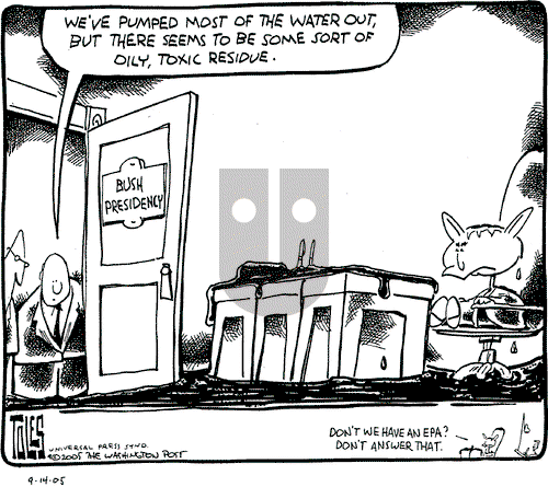 Tom Toles on Wednesday September 14, 2005 Comic Strip