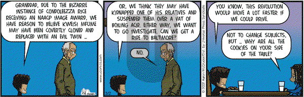 The Boondocks - Saturday March 2, 2002 Comic Strip
