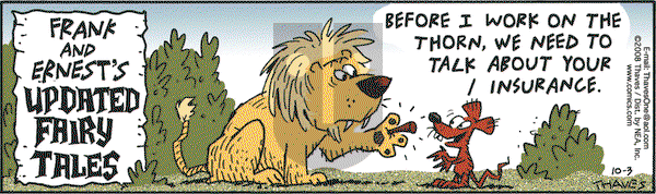 Frank and Ernest on Friday October 3, 2008 Comic Strip