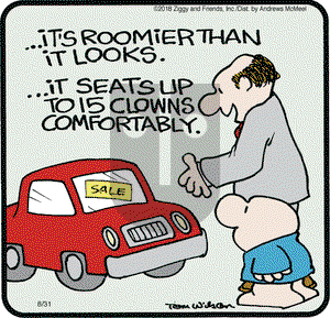 Ziggy on Friday August 31, 2018 Comic Strip