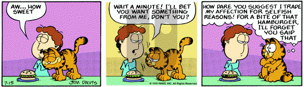 Garfield on Friday July 15, 1983 Comic Strip