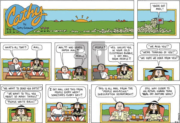 Cathy Classics on Tuesday June 24, 2008 Comic Strip