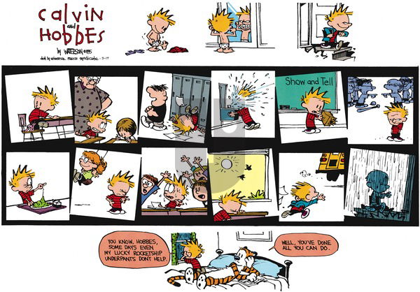 Calvin and Hobbes on Sunday May 17, 2015 Comic Strip