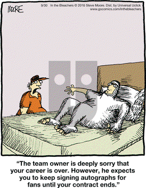 In the Bleachers on Friday September 30, 2016 Comic Strip