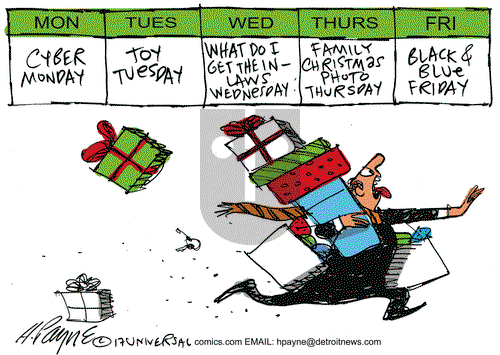Henry Payne on Tuesday November 28, 2017 Comic Strip