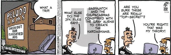 La Cucaracha on Tuesday November 14, 2017 Comic Strip
