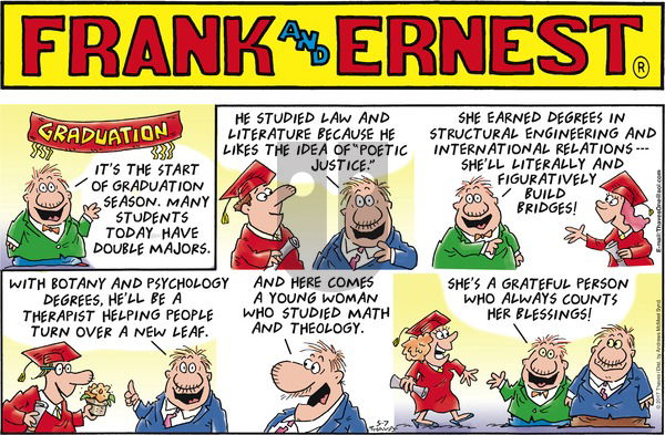 Frank and Ernest on Sunday May 7, 2017 Comic Strip