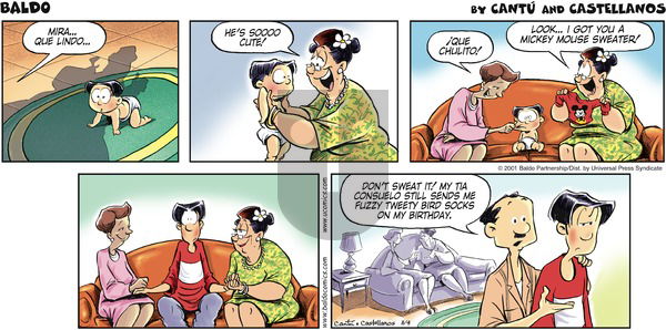 Baldo on Sunday November 4, 2001 Comic Strip