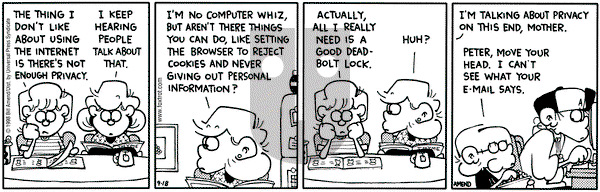 FoxTrot on Friday September 18, 1998 Comic Strip