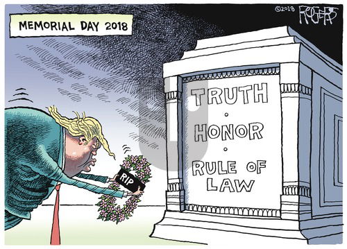 Rob Rogers on Sunday May 27, 2018 Comic Strip