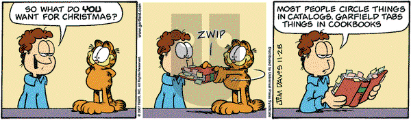 Garfield on Wednesday November 28, 2007 Comic Strip