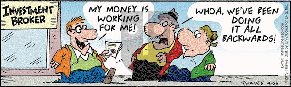 Frank and Ernest on Thursday April 25, 2013 Comic Strip