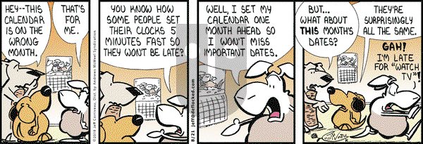DeFlocked on Tuesday August 21, 2018 Comic Strip
