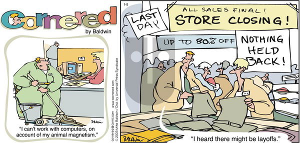 Cornered on Sunday January 5, 2003 Comic Strip